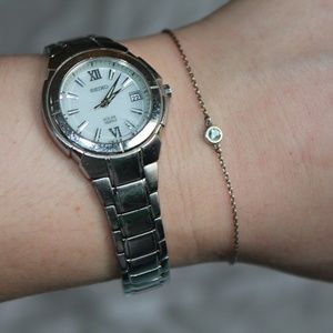 Sterling Silver Tiffany's Aquamarine Bracelet